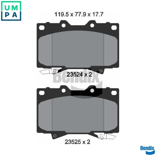 Brake pad set disc - brake,