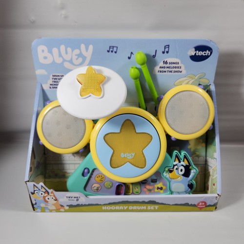 Vtech bluey hooray - drum, set