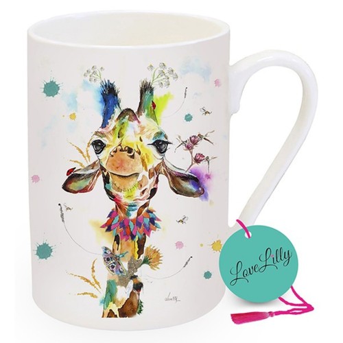 Lovelillyart giraffe mug - lovelillyart,