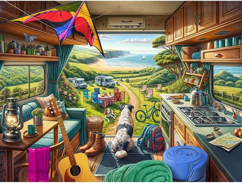 Camper van jigsaw - camper,