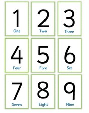 1-100 Single Sided Number