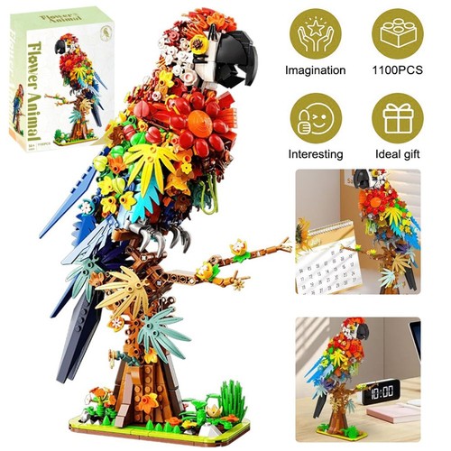 Flower shaped parrot model - flower-shaped,