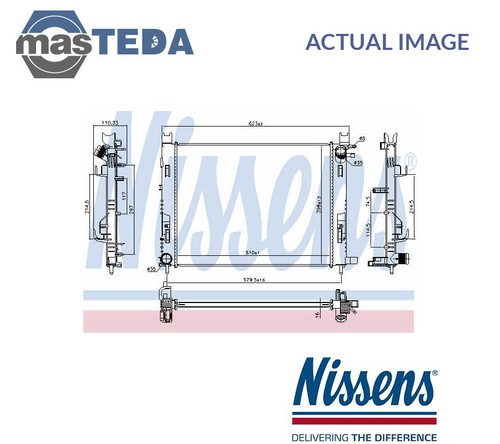 637627 engine cooling radiator - engine,