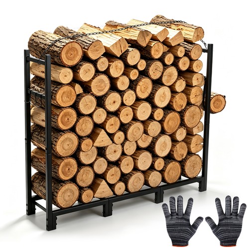 4ft firewood rack outdoor - 4ft,