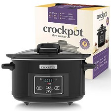 CrockPot 4.7L Lift and Serve Digital Slow Cooker - Black