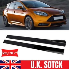 78.7" 2M Car Side Skirts Extension Splitter For Ford Focus MK1 MK2 MK3 RS ST #F