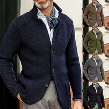 Retro Men's Knitted Cardigan