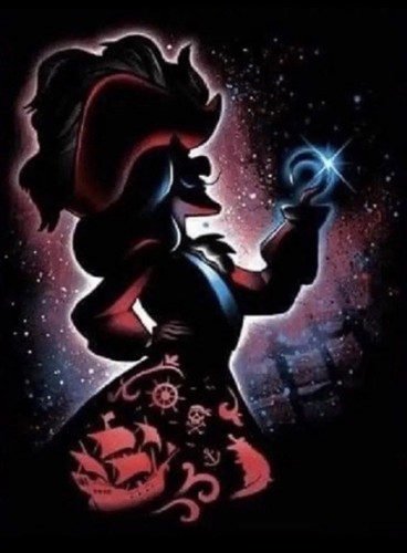 Dark disney counted cross - dark,