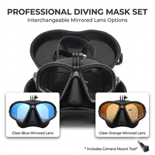 Scuba diving mask snorkel - scuba, set