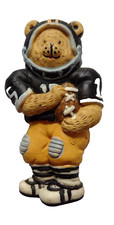 Teddy Bear Figurine Wearing Australian Rugby Uniform Harvest Helmet Collection