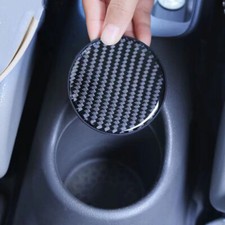 2Pcs Carbon Fiber Car Cup