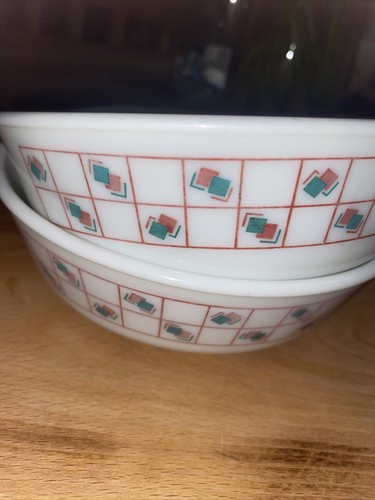 Pyrex pair white - white, red