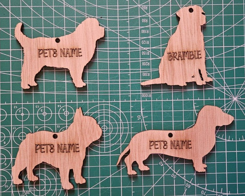 Personalised lasered dog - personalised,