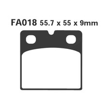 PAIR OF PADS EBC V FA018V FOR