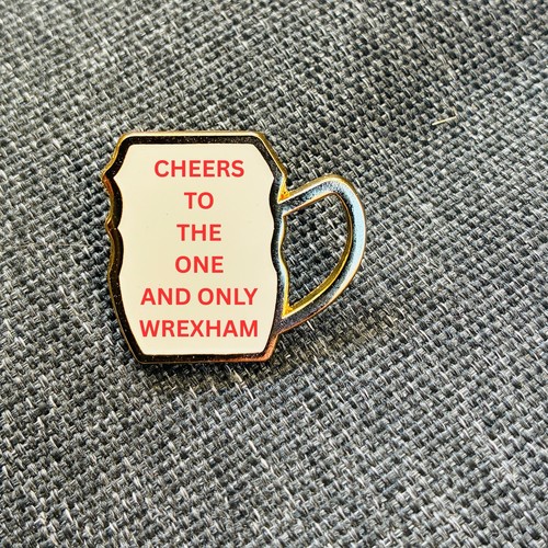 Wrexham cheers metal - wrexham, pin