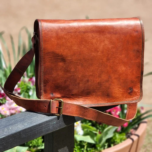 Men genuine vintage leather - men's,