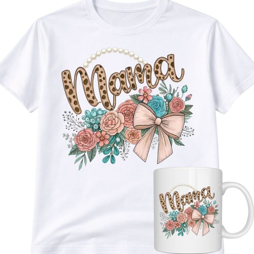 Mama graphic shirt coffee - mama,