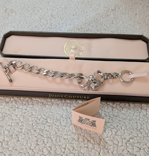 Juicy couture silver - tone, oval