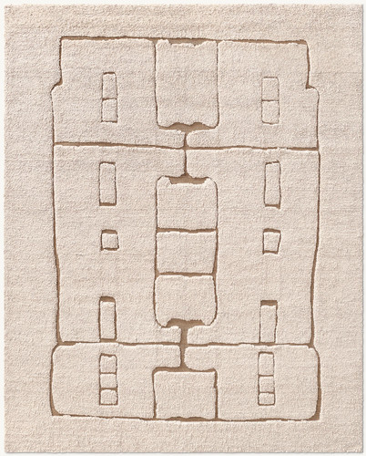 Hand knotted from wool and