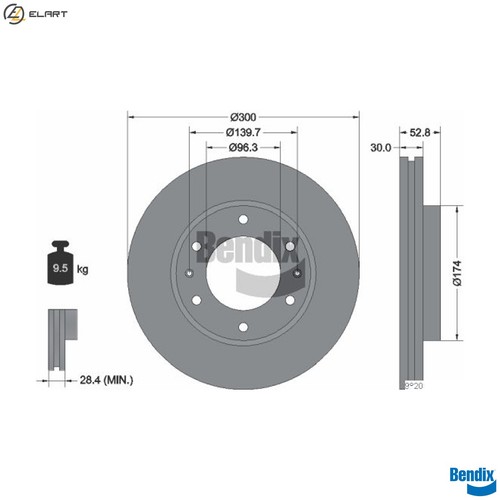 Brake disc bds1676 for - brake,