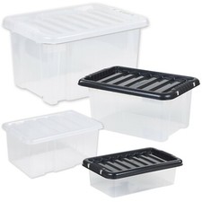 Plastic Storage Boxes Clip Lid