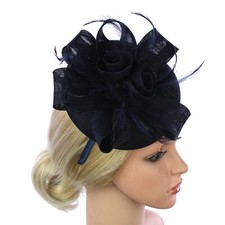 Women Feather Hair Fascinator