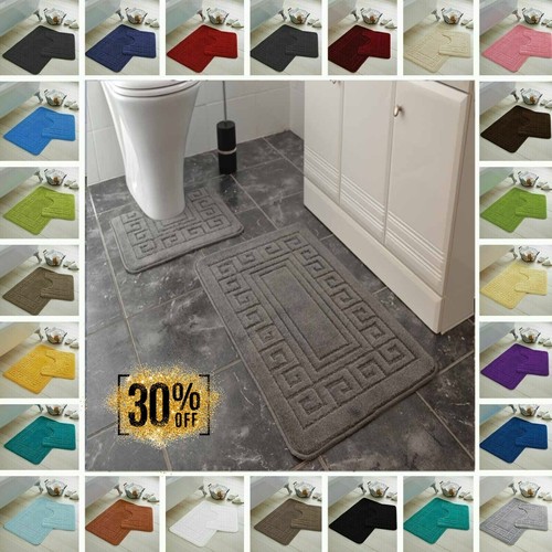 Jacquard greek bath mat - bath, set