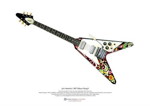 Jimi hendrix 1967 gibson - 1967,