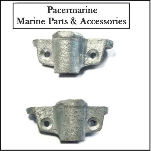 Pair galvanised side mount oar - mount,