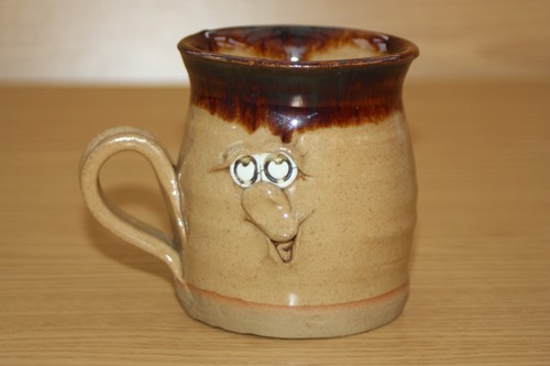 Collectable pottery mug ugly - pottery,