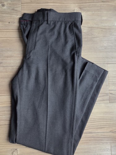 Men charcoal grey trousers - grey,