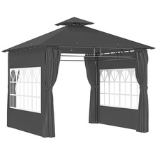 Premium Black Outdoor Canopy - UV Protection & Spacious Design