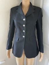 TAGG AUTHENTIC RIDING JACKET, BLACK WITH VELVET COLLAR SIZE 32" CHEST (SIZE 8)