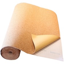 Cork Sheet Roll - 1000mm Long x 400mm Wide x 1.2mm Thick Self-Adhesive Craft