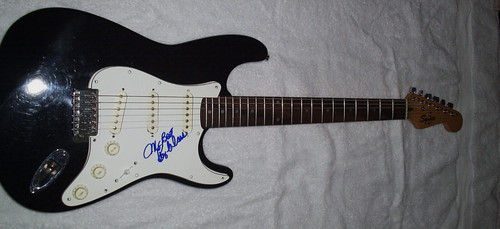 Roy clark signed guitar fender - signed,