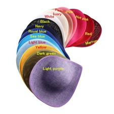 Teardrop sinamay hat base - teardrop,
