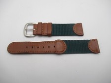 Brown Leather and Green Nylon