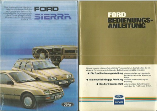 Ford sierra 1983 manual - 1983, '82