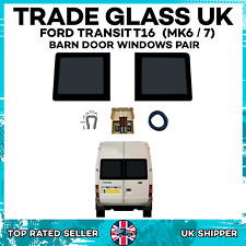Ford Transit MK 6/7 Rear Barn Door Dark Tint Windows 00 - 14 + FIT KIT + U TRIM