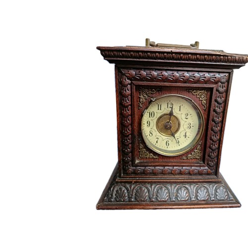 Antique junghans carved oak - antique,