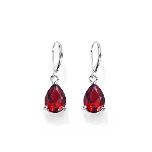 Red emerald crystal drop - emerald,