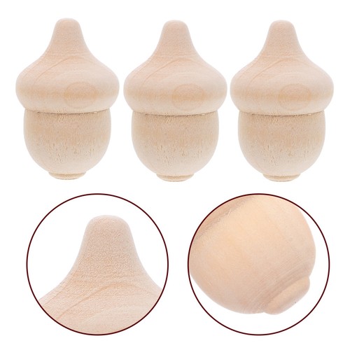Pcs unfinished wooden acorn - 30,