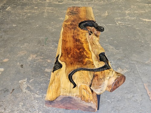 Hand carved snake bartop for - hand,