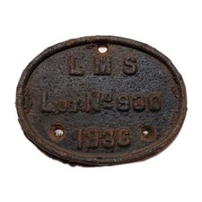 Railwayana LMS 1936 Lot No