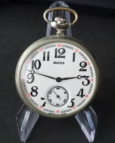 Pocket watch molnija wolves - pocket, /