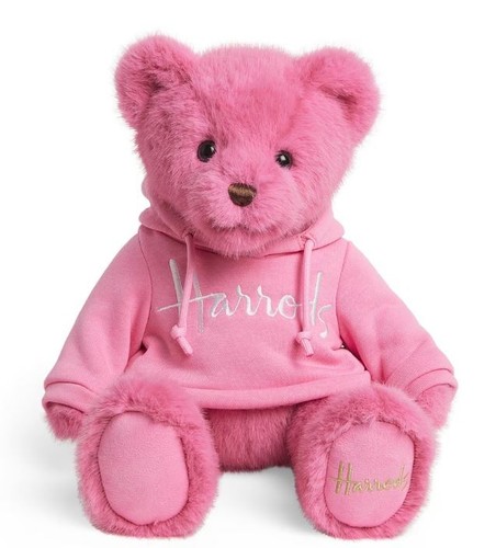 Harrods pink henry bear 5cm - bear, 25.5cm
