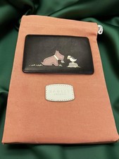 Radley “Catch Of The Day” Black Leather Travel Pass Holder. Used. Good Condition