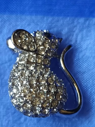 Costume jewellery mouse - jewellery, brooch
