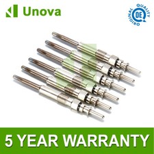 Unova 6X FOR BMW 7 SERIES 730 D E65 3.0 (2003-) DIESEL HEATER GLOW PLUGS FULL SE