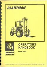 Sanderson Forklift SB Plantman Ops Manual - 50 504 60 604 604S 70 704 80 804 100